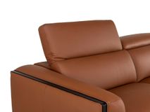 3-zit met 2 elektr. relaxen BRADLEY - Cognac leder DDV-19-000687-LR-C228
