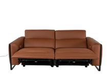 3-zit met 2 elektr. relaxen BRADLEY - Cognac leder DDV-19-000687-LR-C228