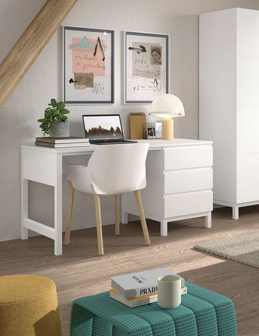 Jeugdkamer EVA - Wit C-VPC-34-EVA