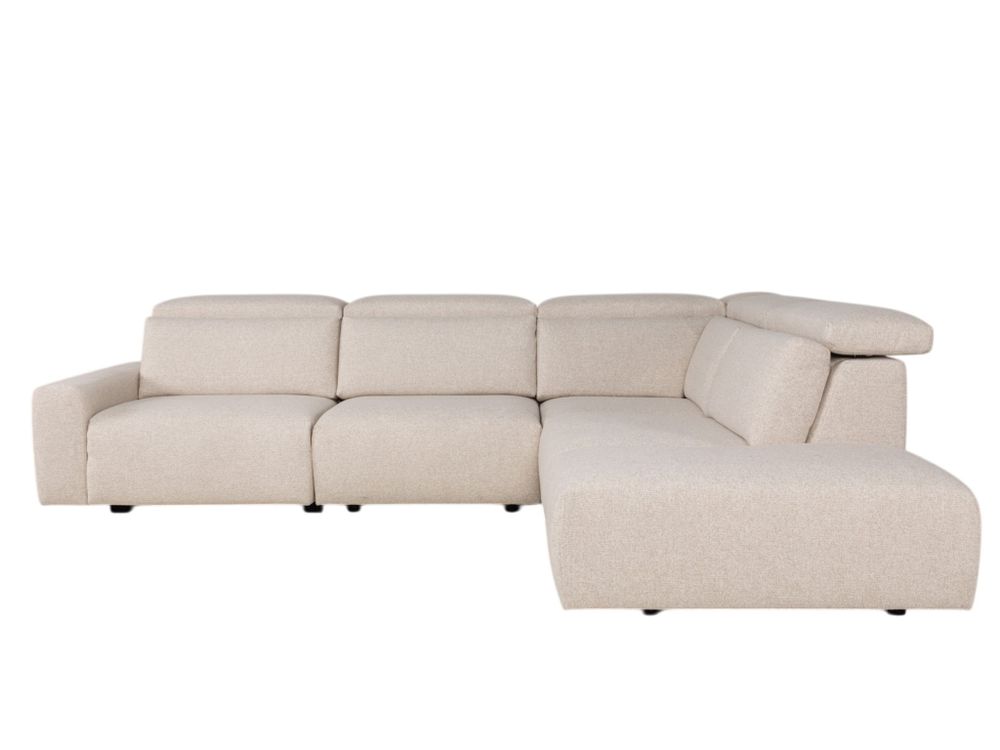 Hoekzetel met elektr. relaxen BELLA - Ecru C-DFM-15-HKS1