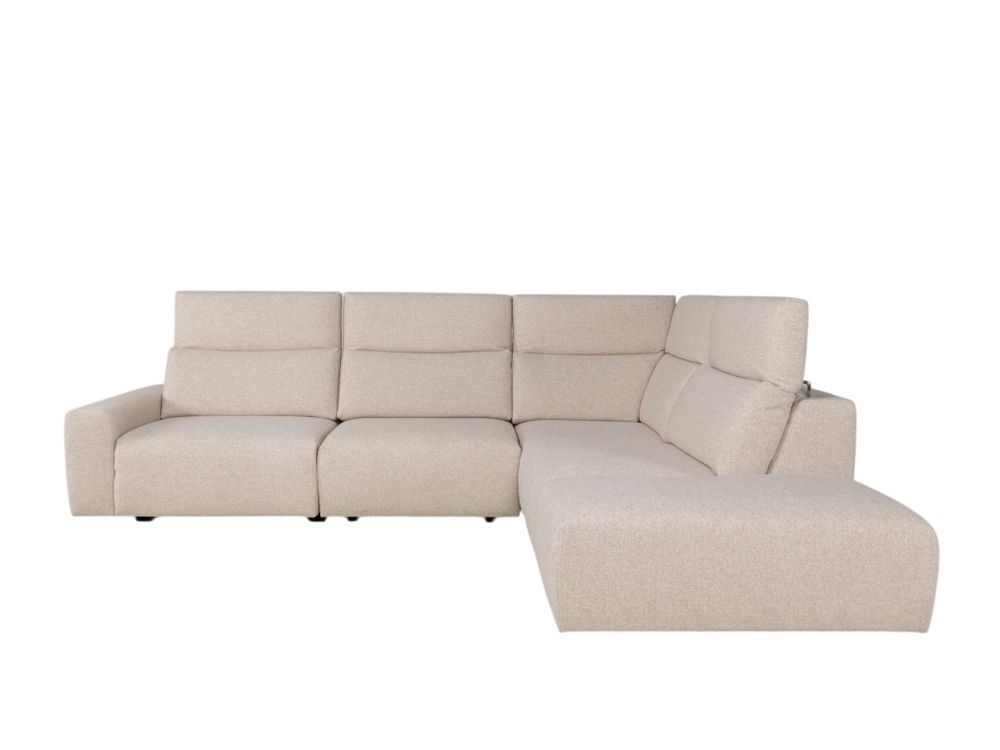 Hoekzetel met elektr. relaxen BELLA - Ecru C-DFM-15-HKS1