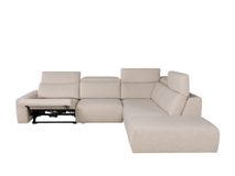 Hoekzetel met elektr. relaxen BELLA - Ecru C-DFM-15-HKS1