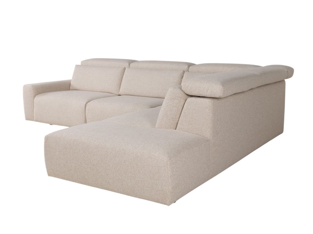 Hoekzetel met elektr. relaxen BELLA - Ecru C-DFM-15-HKS1