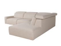 Hoekzetel met elektr. relaxen BELLA - Ecru C-DFM-15-HKS1