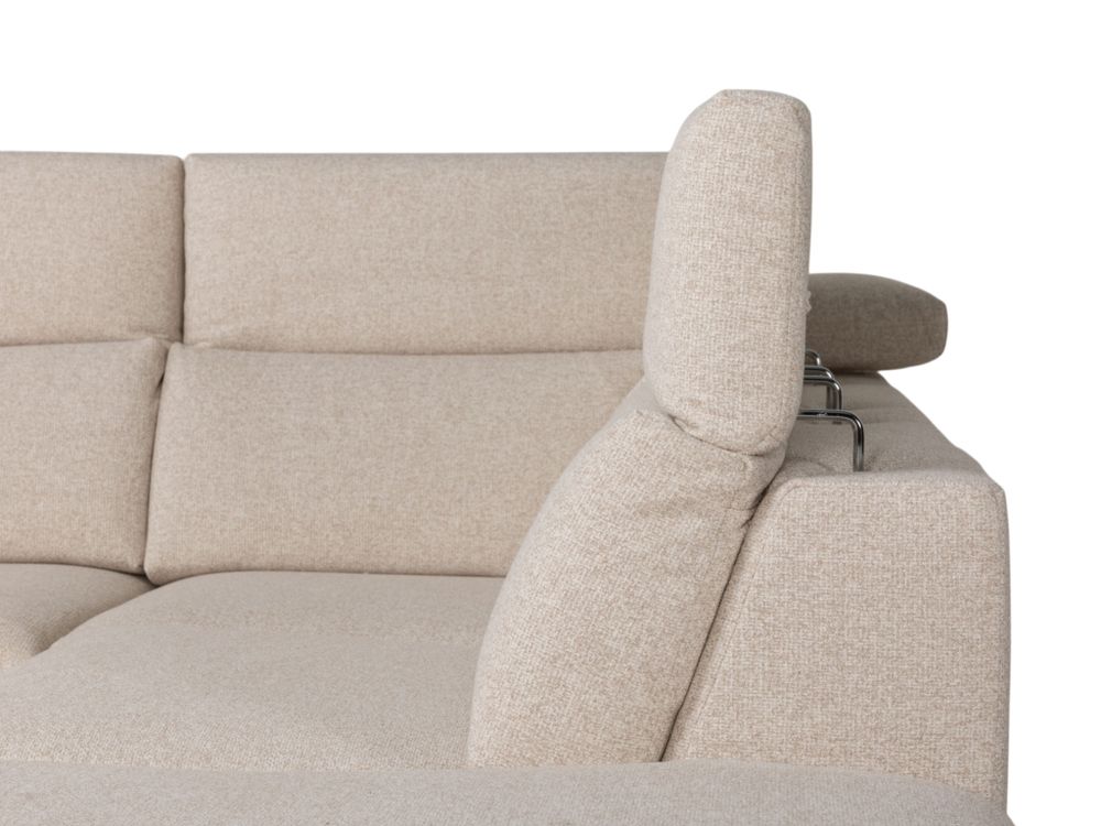 Hoekzetel met elektr. relaxen BELLA - Ecru C-DFM-15-HKS1