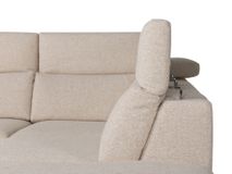 Hoekzetel met elektr. relaxen BELLA - Ecru C-DFM-15-HKS1