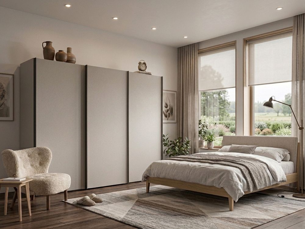 Schuifdeurkast ADOK - Beige DOM-1-KLK-CL2