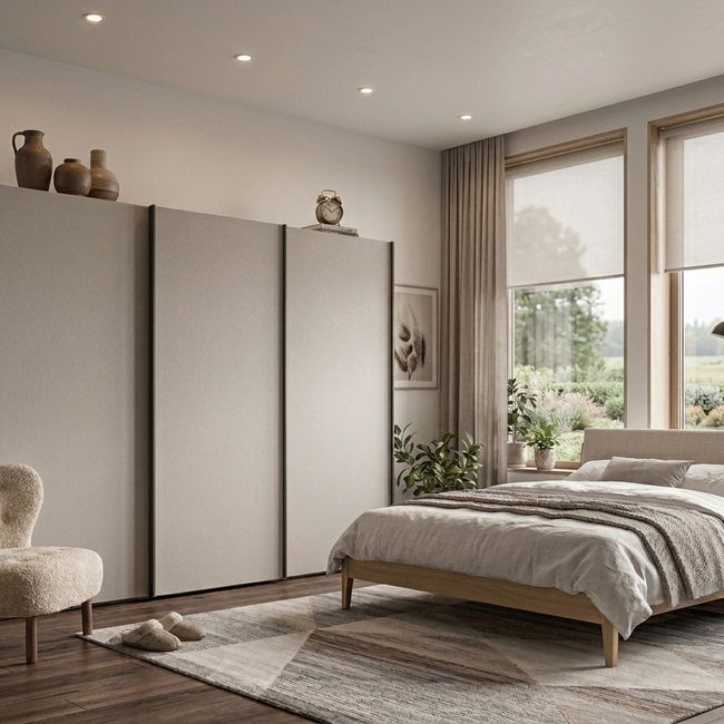 Schuifdeurkast ADOK - Beige