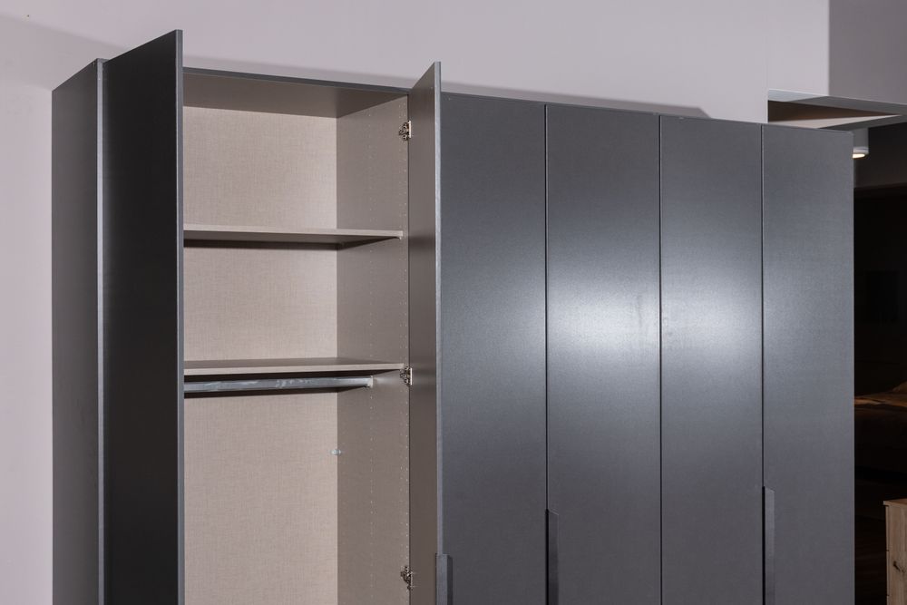 Draaideurkast QUADRA SPIN - Metallic Grey C-RCH-69-KAST3