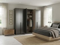 Draaideurkast QUADRA SPIN - Metallic Grey C-RCH-69-KAST3