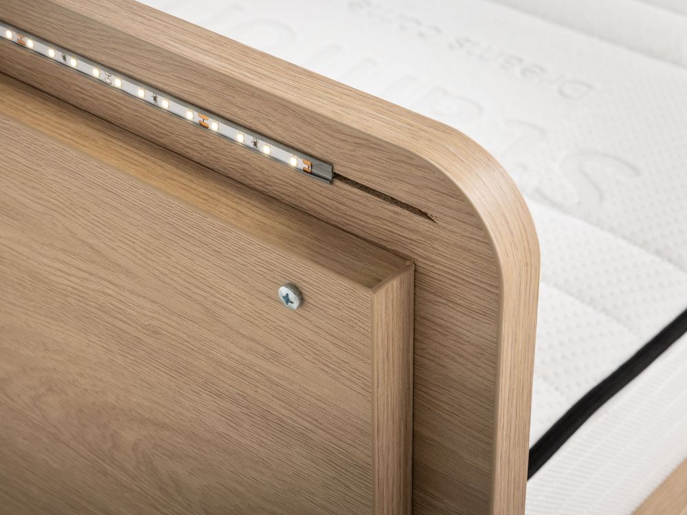 Bedkader LAGO - Brushed Sand Oak Nature MBR-85-000001