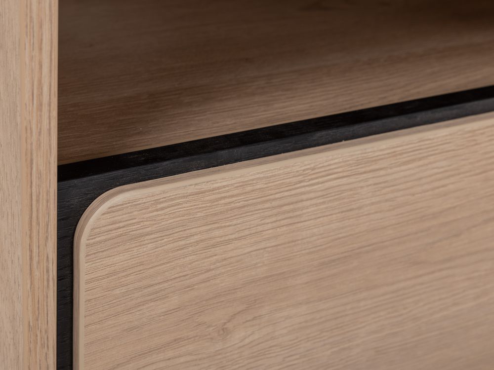 Nachttafel LAGO - Eikenhouten look MBR-85-000010