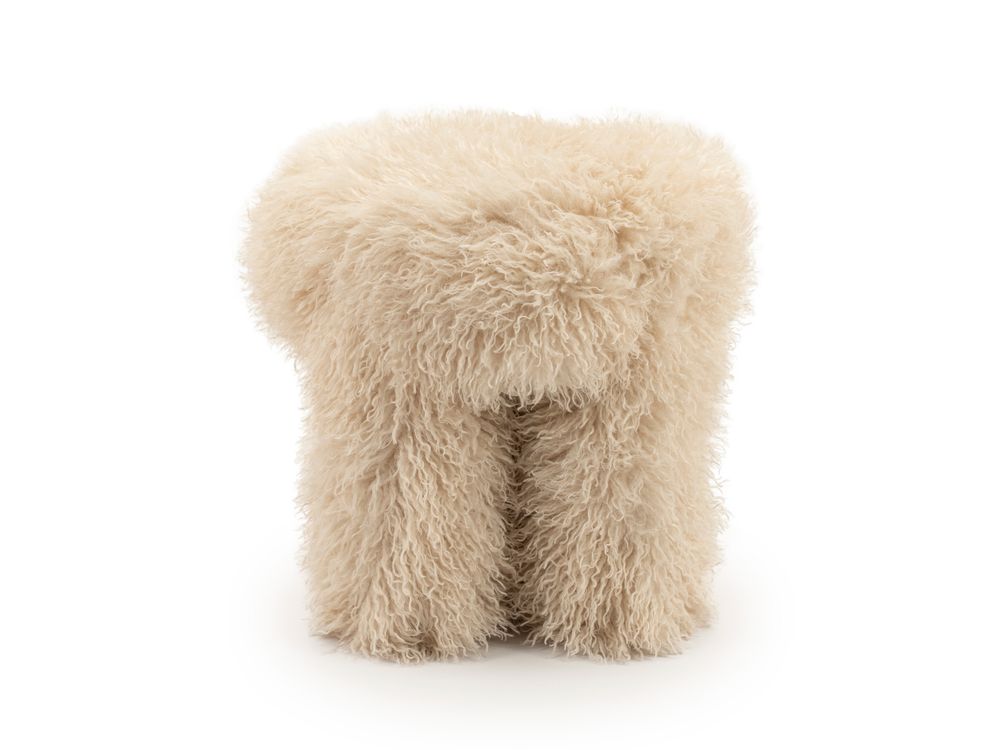 Voetbank DOODLY - Taupe BBO 250237