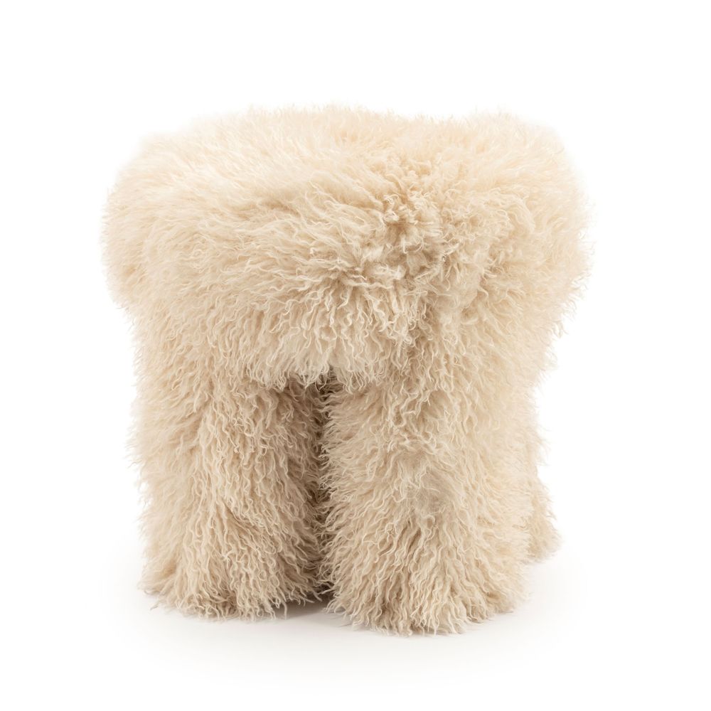 Voetbank DOODLY - Taupe BBO 250237
