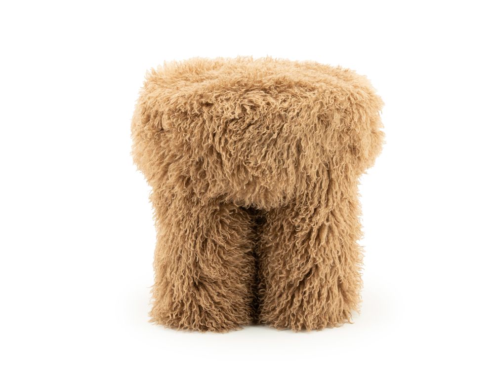 Voetbank DOODLY - Donkerbruin BBO 250238