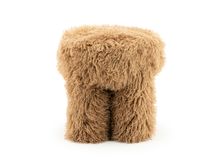 Voetbank DOODLY - Donkerbruin BBO 250238