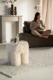 Voetbank DOODLY - Taupe BBO 250237