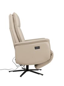 Elektrische relaxfauteuil PANDORA - Beige leder MED-14-TZ1