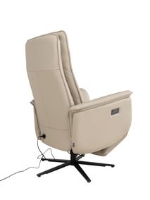 Elektrische relaxfauteuil PANDORA - Beige leder MED-14-TZ1