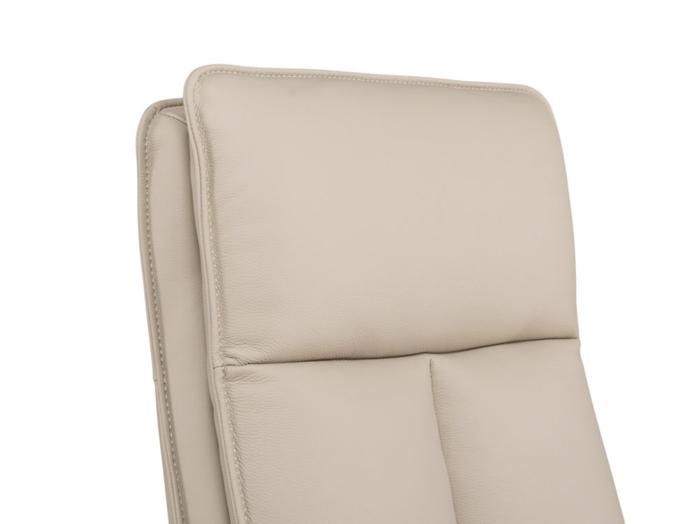 Elektrische relaxfauteuil PANDORA - Beige leder MED-14-TZ1