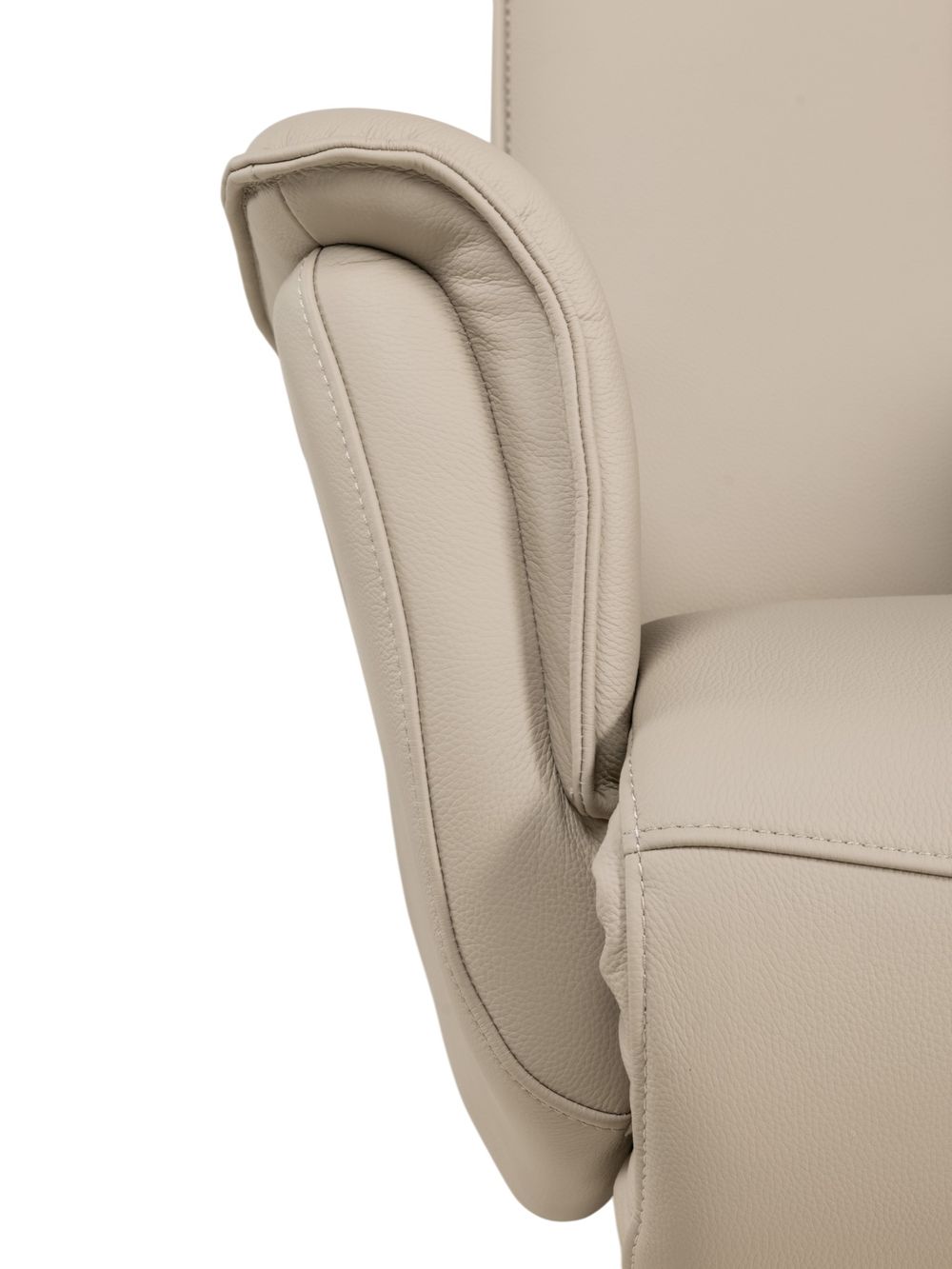 Elektrische relaxfauteuil PANDORA - Beige leder MED-14-TZ1