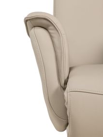 Elektrische relaxfauteuil PANDORA - Beige leder MED-14-TZ1