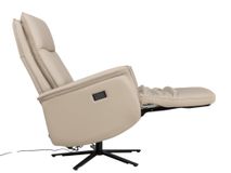 Elektrische relaxfauteuil PANDORA - Beige leder MED-14-TZ1