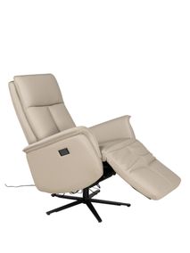Elektrische relaxfauteuil PANDORA - Beige leder MED-14-TZ1