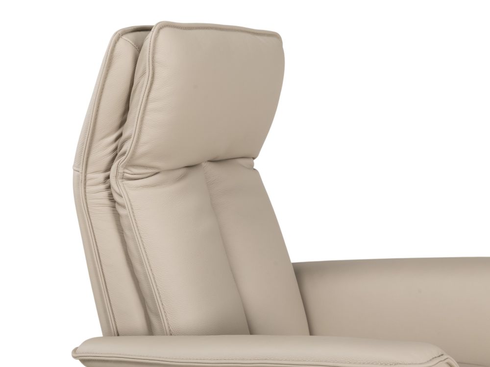 Elektrische relaxfauteuil PANDORA - Beige leder MED-14-TZ1