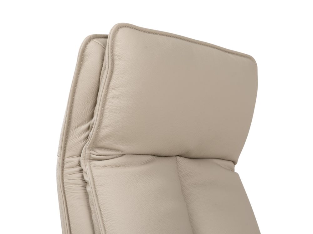 Elektrische relaxfauteuil PANDORA - Beige leder MED-14-TZ1