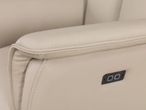 Elektrische relaxfauteuil PANDORA - Beige leder MED-14-TZ1