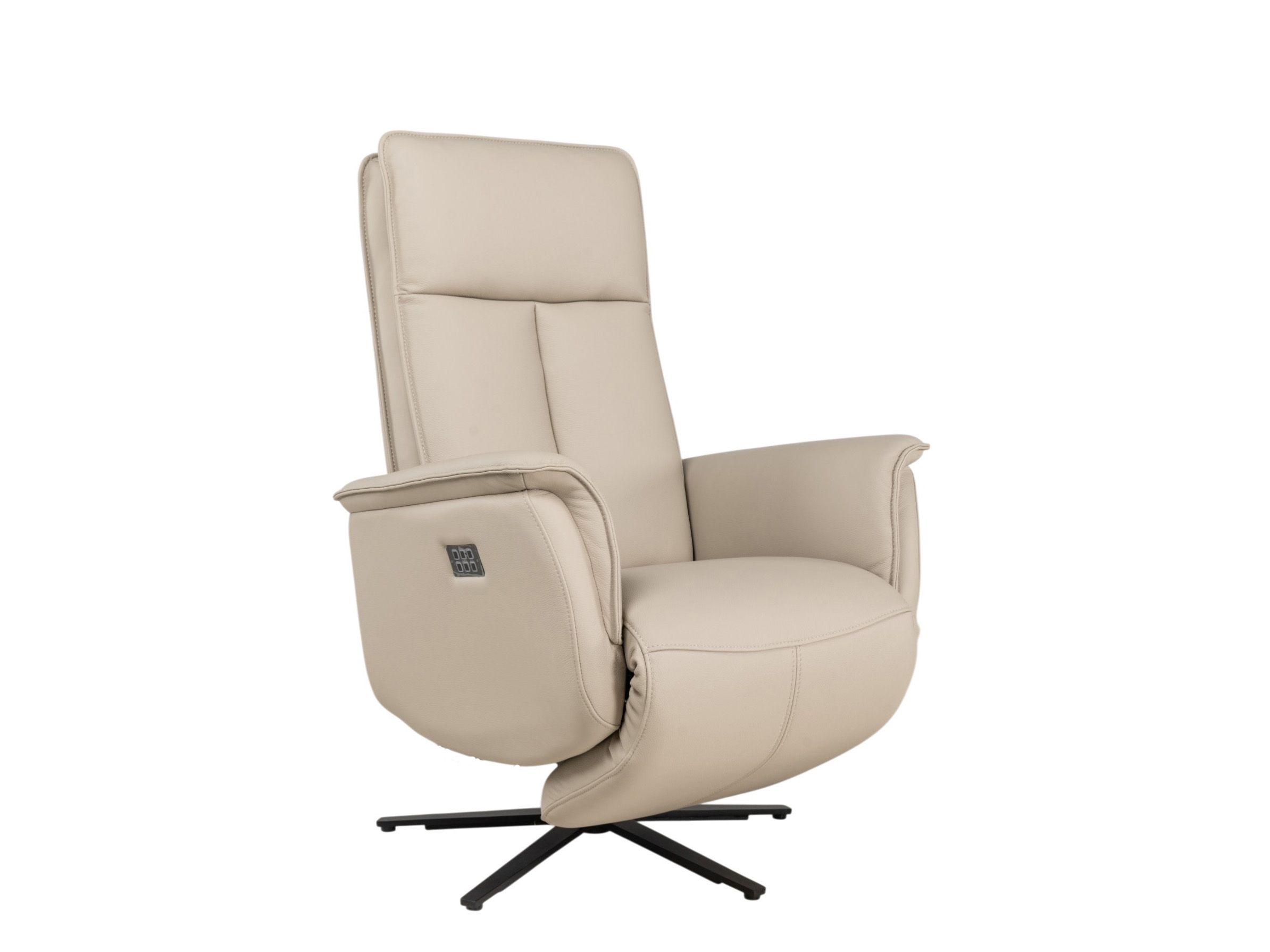 Elektrische relaxfauteuil PANDORA - Beige leder MED-14-TZ1