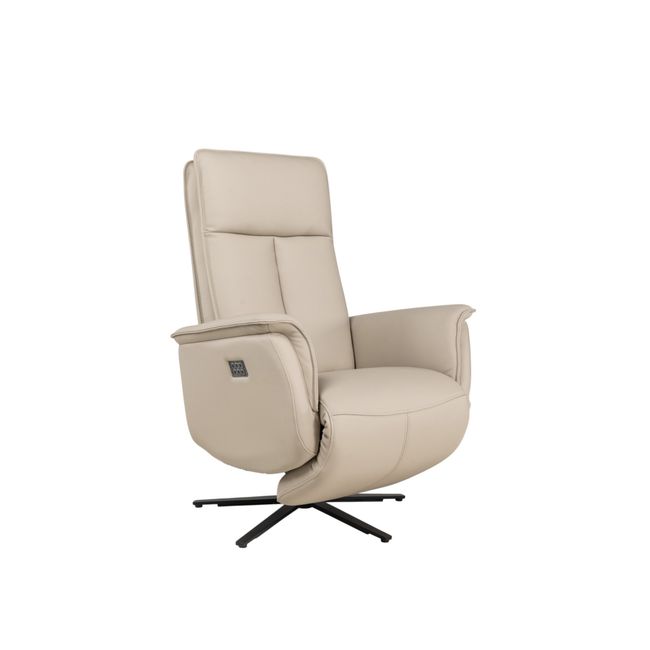 Elektrische relaxfauteuil PANDORA - Beige leder