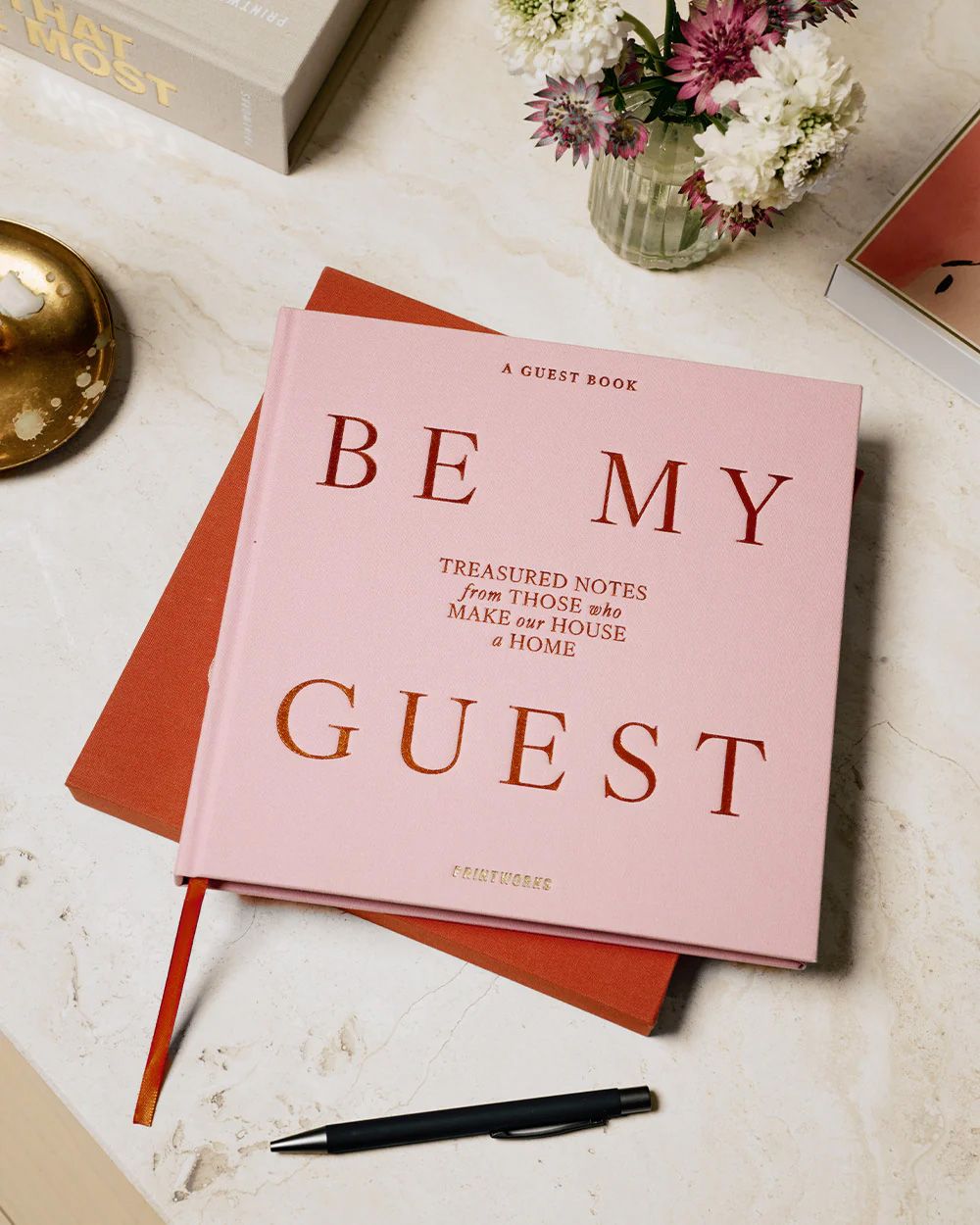Gastenboek BE MY GUEST - Roze/Roest PRT PW00782