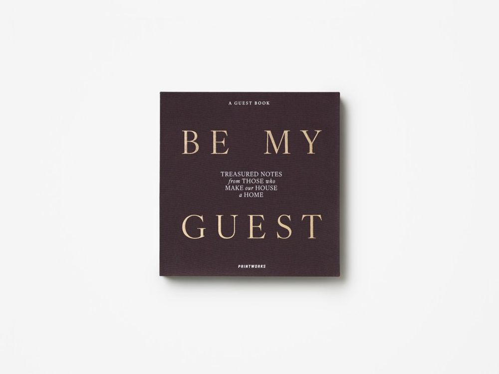Gastenboek BE MY GUEST - Wit/Antraciet PRT PW00781