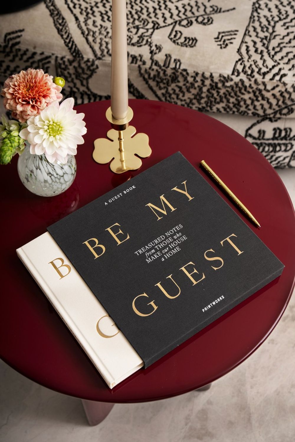 Gastenboek BE MY GUEST - Wit/Antraciet PRT PW00781