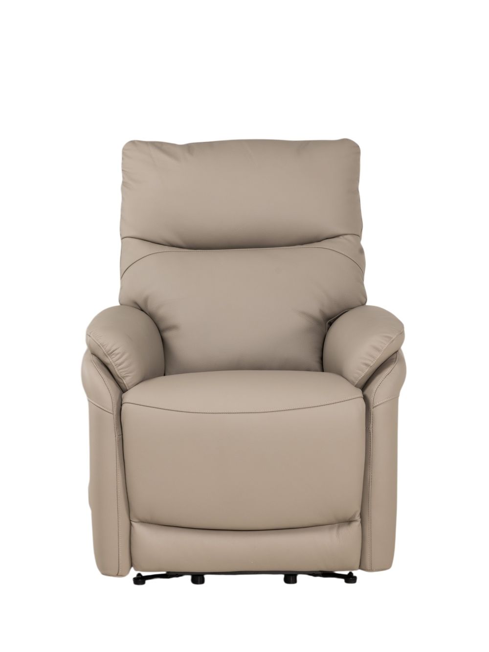 Elektr. relaxfauteuil BRAHIM - Grijs leder DEZ-78-TZ1