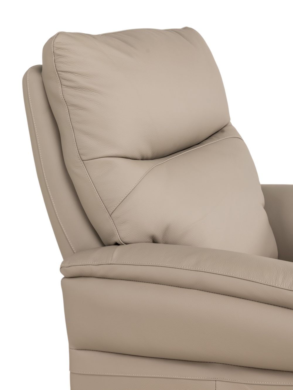 Elektr. relaxfauteuil BRAHIM - Grijs leder DEZ-78-TZ1