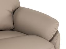 Elektr. relaxfauteuil BRAHIM - Grijs leder DEZ-78-TZ1