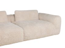 3-zit met voetbank MYOTIS - Crème C-RIV-101-TZ2