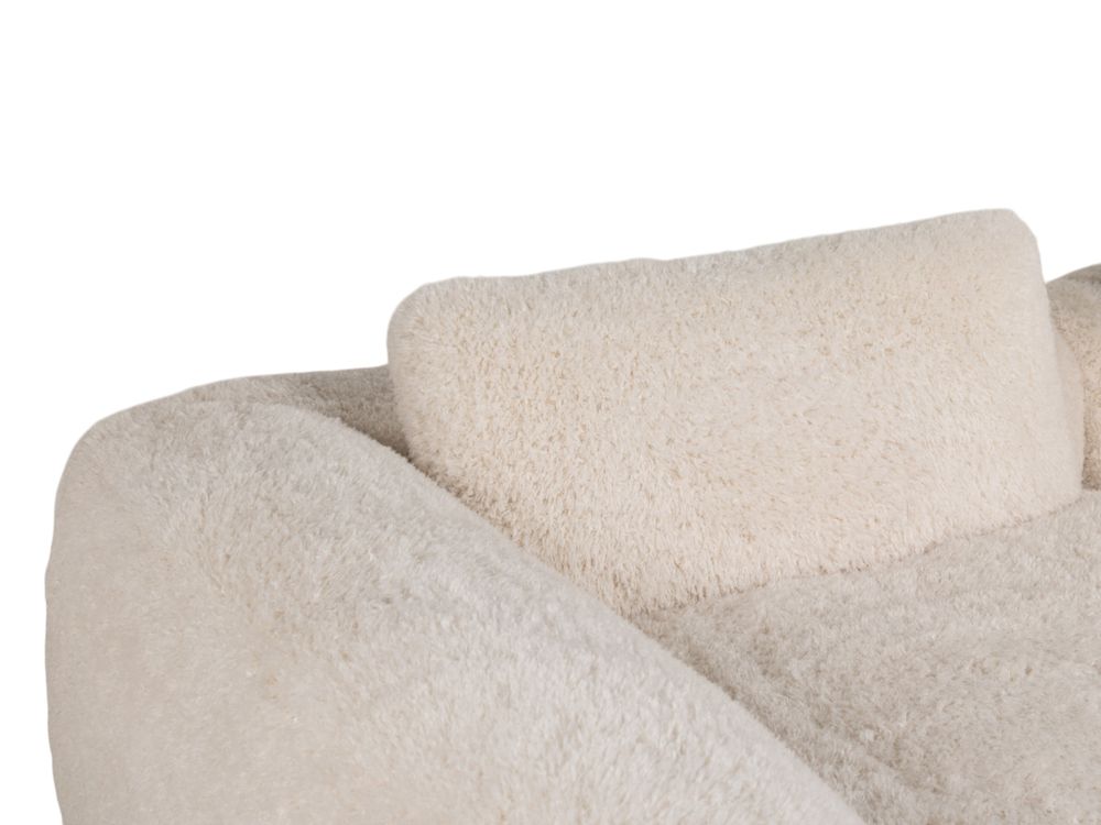 3-zit met voetbank MYOTIS - Crème C-RIV-101-TZ2