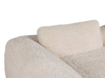 3-zit met voetbank MYOTIS - Crème C-RIV-101-TZ2