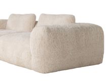 3-zit met voetbank MYOTIS - Crème C-RIV-101-TZ2