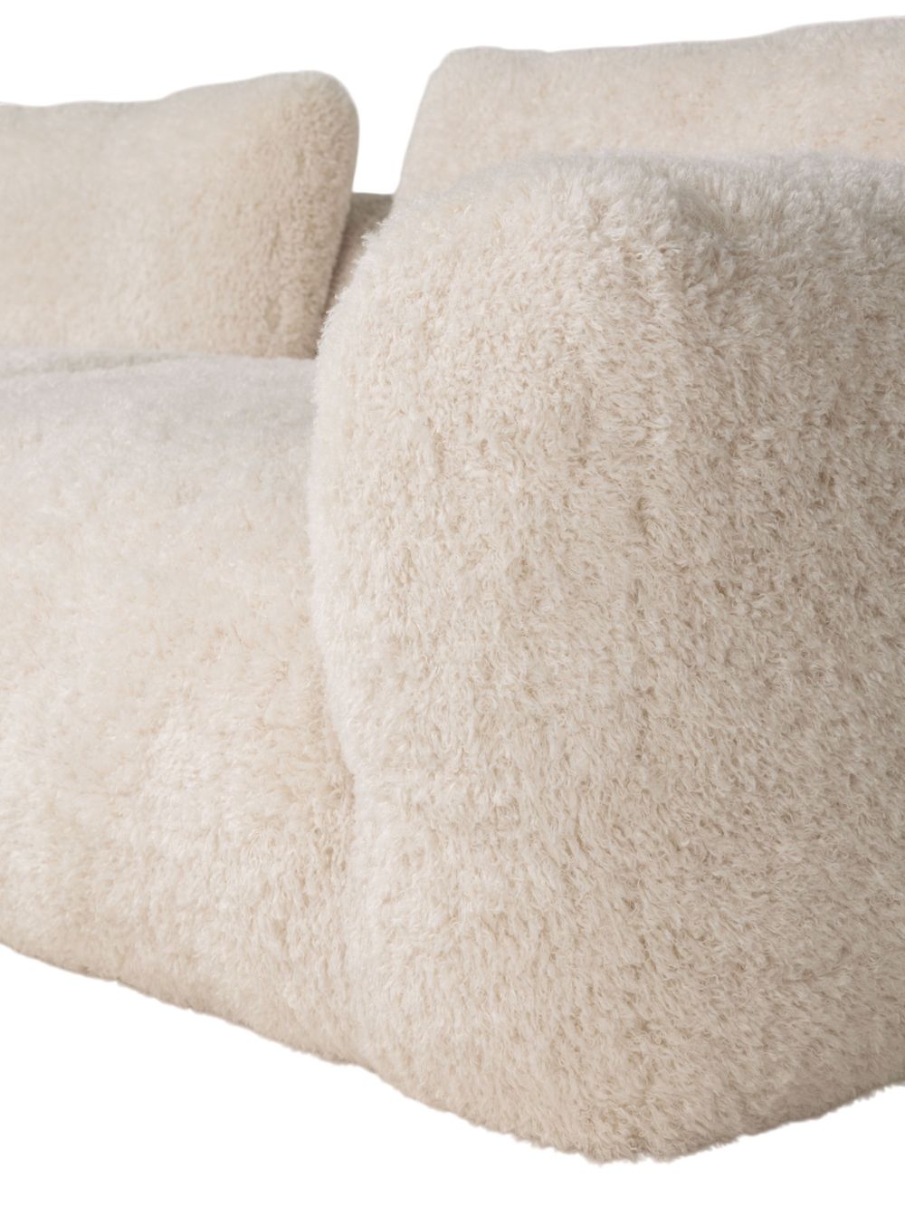 3-zit met voetbank MYOTIS - Crème C-RIV-101-TZ2