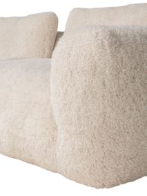 3-zit met voetbank MYOTIS - Crème C-RIV-101-TZ2