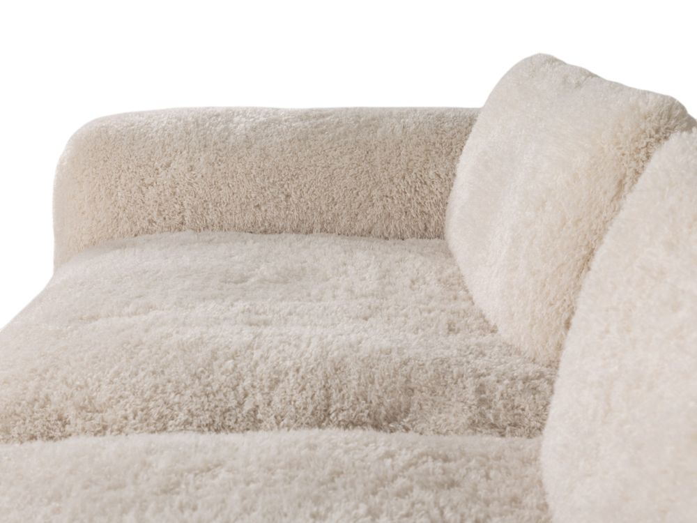 3-zit met voetbank MYOTIS - Crème C-RIV-101-TZ2