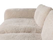 3-zit met voetbank MYOTIS - Crème C-RIV-101-TZ2