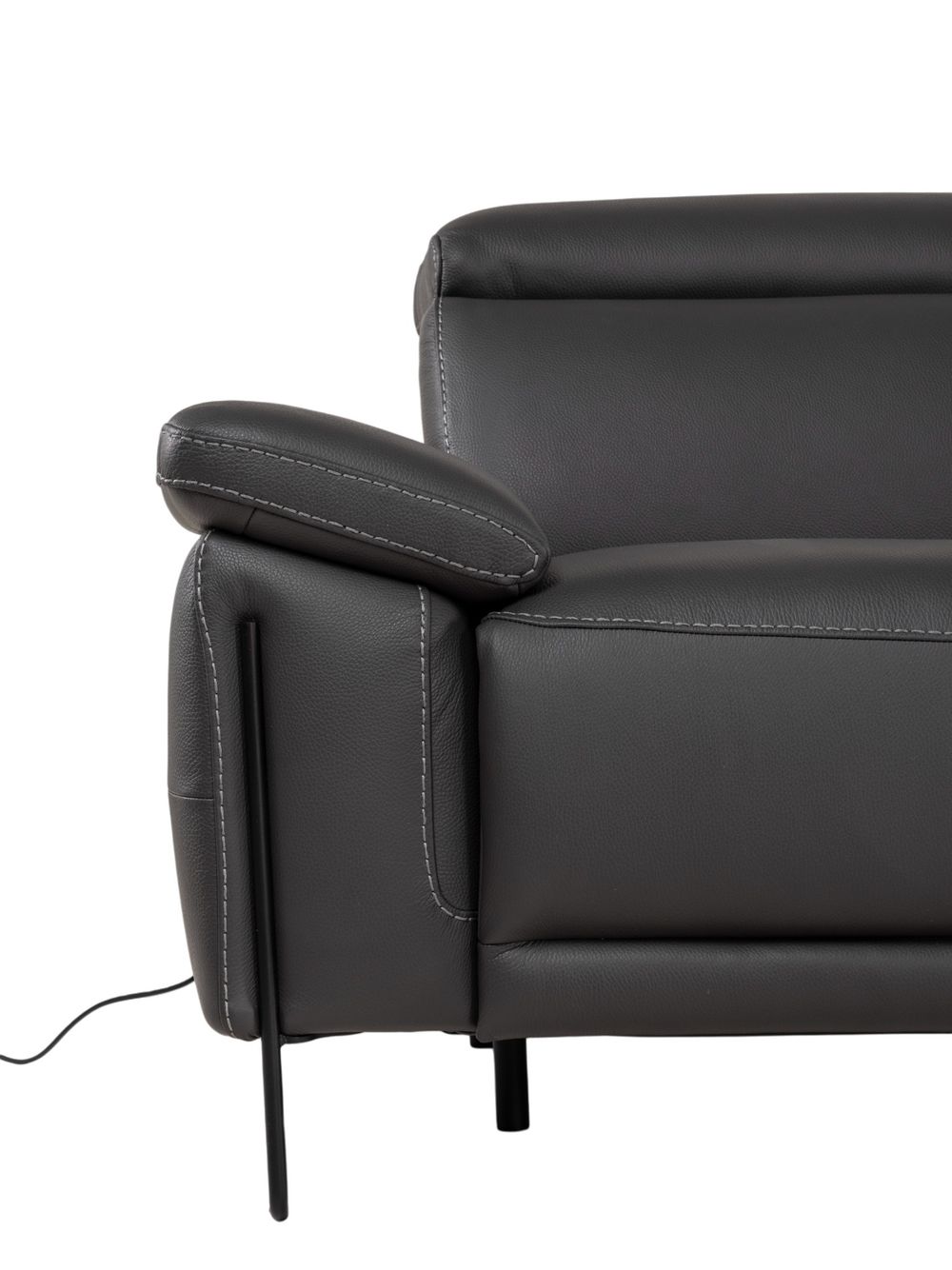 3-zit incl. 2 elektr. relaxen FIRENZE - Donkergrij DDV-26-TZ1