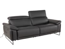 3-zit incl. 2 elektr. relaxen FIRENZE - Donkergrij DDV-26-TZ1