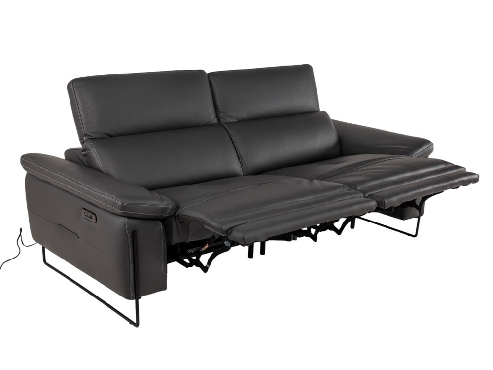 3-zit incl. 2 elektr. relaxen FIRENZE - Donkergrij DDV-26-TZ1